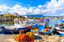 Traditional Fishing Boats on Samos Island