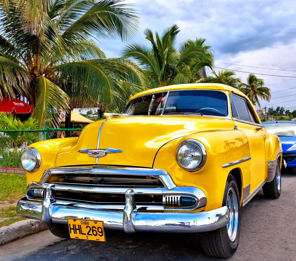 Classic Chevrolet in Havana, Cuba jigsaw puzzle in Puzzle of the Day puzzles on TheJigsawPuzzles.com