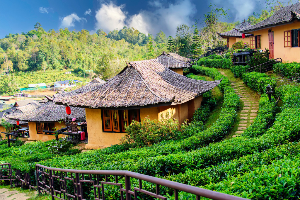 Ban Rak Thai Chinese Village, Northern Thailand jigsaw puzzle in Great Sightings puzzles on TheJigsawPuzzles.com