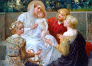 Madonna with Jesus Surrounded by Children