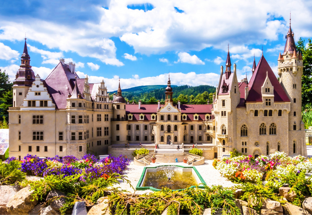 Castelo de Moszna, Polônia jigsaw puzzle in Castelos puzzles on TheJigsawPuzzles.com