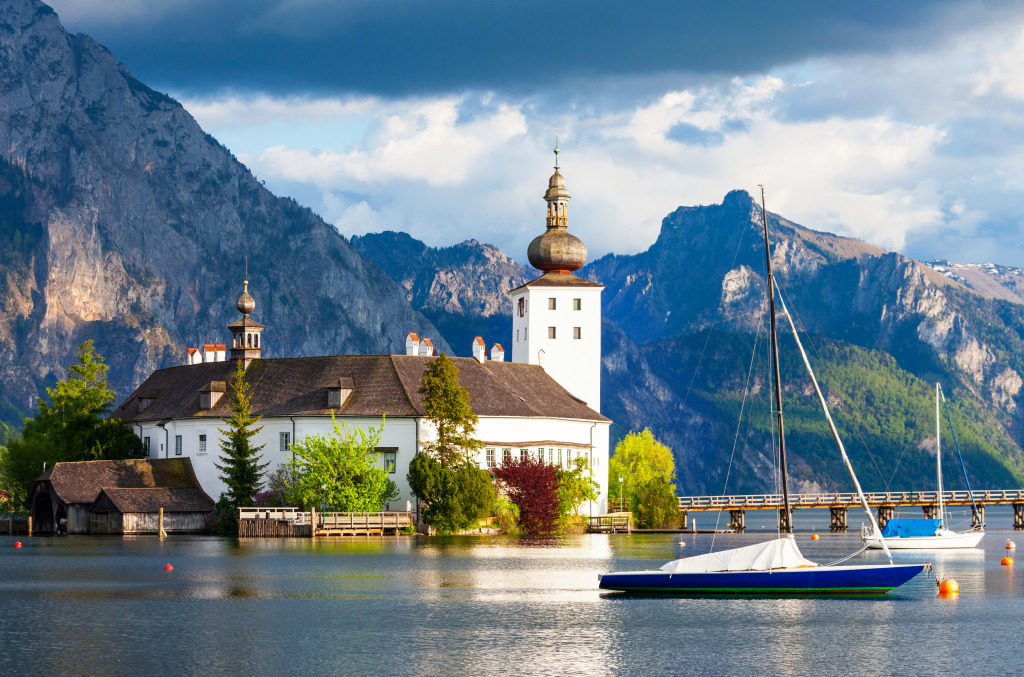 Schloss Orth, Gmunden, Österreich jigsaw puzzle in Schlösser puzzles on TheJigsawPuzzles.com