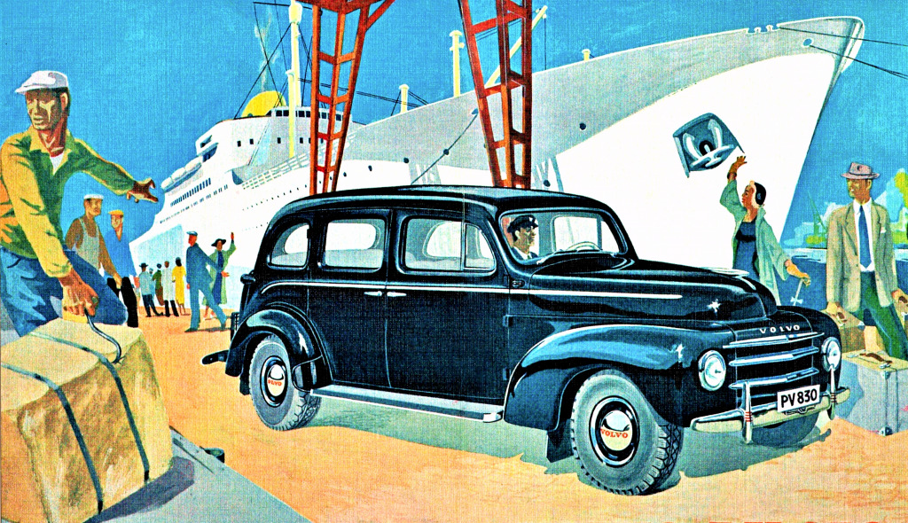 1950 Volvo PV 830, das Taxi mit Gewinn jigsaw puzzle in Autos & Motorräder puzzles on TheJigsawPuzzles.com