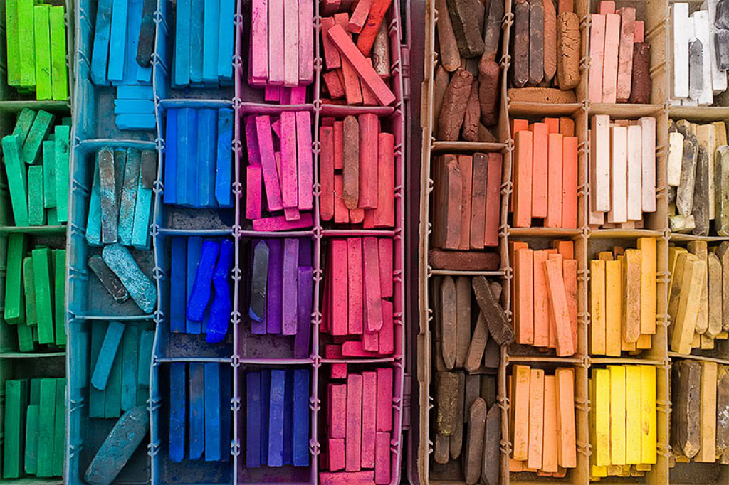 Colorful Chalk jigsaw puzzle in SJ Atlee puzzles on TheJigsawPuzzles.com