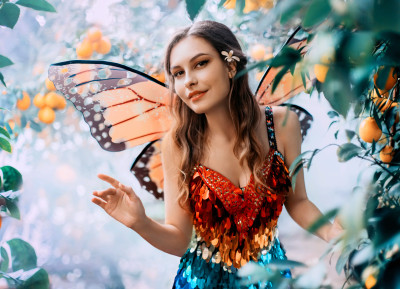 Tucocoo 1000 Piece Jigsaw Puzzle - Cute Pixie Fairy With Big Wings In Flower Garden, Adult Puzzle - View #12