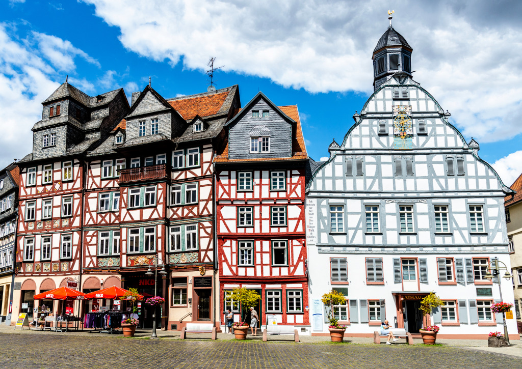 Old Town Butzbach, Hessen, Germany jigsaw puzzle in Street View puzzles on TheJigsawPuzzles.com