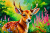 Cute Deer Fawn Oil Painting