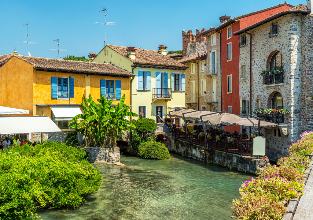 Beautiful Village of Borghetto, Italy jigsaw puzzle in Bridges puzzles on TheJigsawPuzzles.com