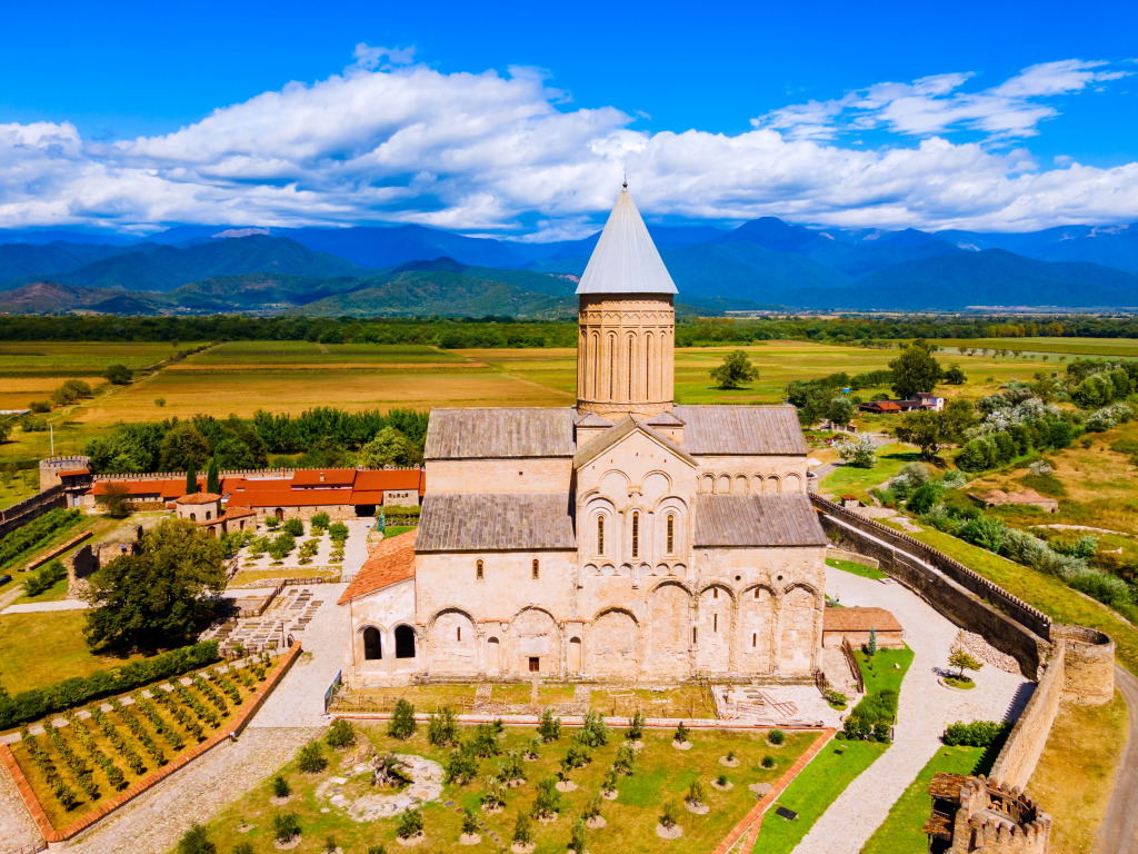 Alaverdi Monastery in Kakheti, Georgia jigsaw puzzle in Puzzle of the Day puzzles on TheJigsawPuzzles.com