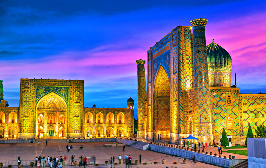 Ancient City of Samarkand, Uzbekistan jigsaw puzzle in Puzzle of the Day puzzles on TheJigsawPuzzles.com