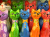 Colorful Handmade Cat Figurines