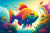 Rainbow Fish Illustration