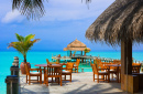 Cafe on the Tropical Beach