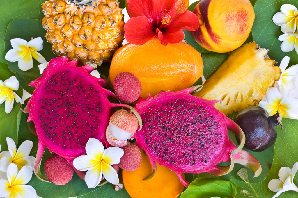 Tropical Fruit jigsaw puzzle in Fruits & Veggies puzzles on TheJigsawPuzzles.com