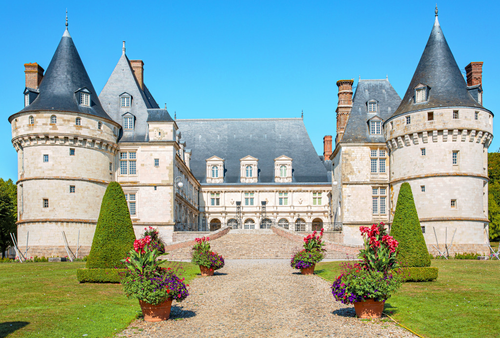 Schloss in Meunier-en-Bray, Normandie, Frankreich jigsaw puzzle in Schlösser puzzles on TheJigsawPuzzles.com