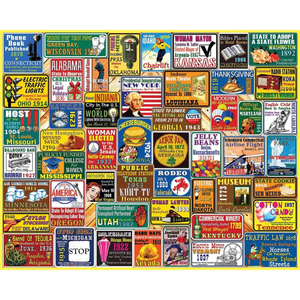 americas first jigsaw puzzle in Vickie S. Davis puzzles on TheJigsawPuzzles.com