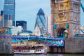 Tower Bridge and the City of London at Dusk