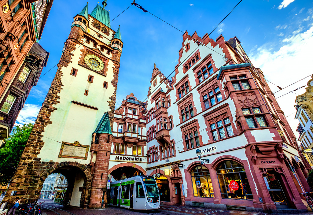 The Famous Old Town of Freiburg, Germany jigsaw puzzle in Street View puzzles on TheJigsawPuzzles.com