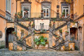 Stairs of Palazzo Marigliano, Naples, Italy
