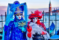 Participants of the Venice Carnival, Italy