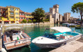 Scaliger Castle in Sirmione on Lake Garda, Italy