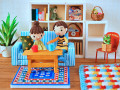Cute Amigurumi Dolls in Living Room