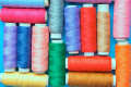 Colored Threads Close Up