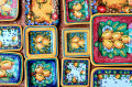 Ceramic Plates with Lemon Pattern, Positano, Italy