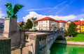 Dragon's Bridge in Ljubljana, Slovenia