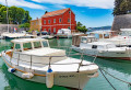 Boats on the Pier in Fosa Bay, Zadar, Croatia
