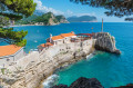 View of the Rocky Cape in Petrovac, Montenegro