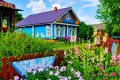 XIX Century Wooden Houses in Vygolovo, Russia