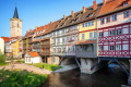 Krämerbrücke Bridge in Erfurt, Germany