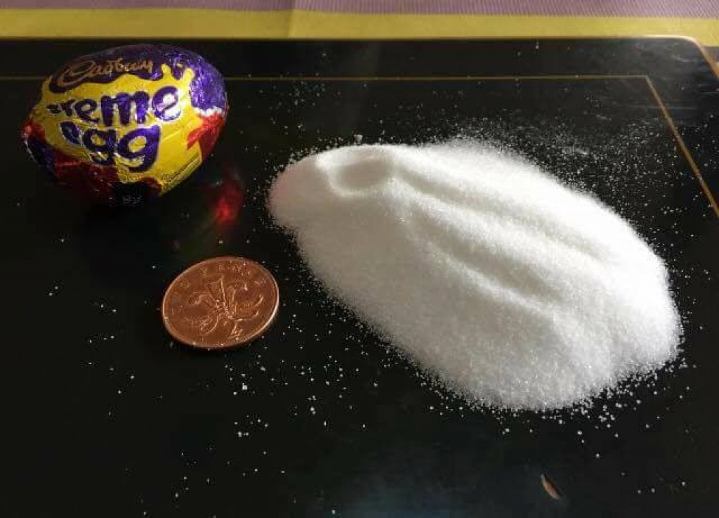 Amount of sugar in a Creme Egg jigsaw puzzle in Mike Smith puzzles on TheJigsawPuzzles.com