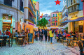 Street Cafes in Malaga, Spain