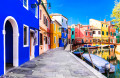 Colourful Houses of Burano Island, Venice, Italy