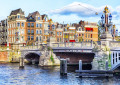 Blauwbrug Bridge in Amsterdam, the Netherlands
