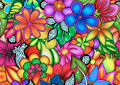 Bright Floral Seamless Pattern
