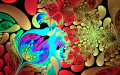 Abstract Fractal Shapes and Colors