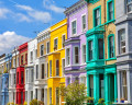 Colourful Facades of Notting Hill, London, UK