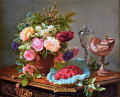 Still Life with Roses, Berries and Nautilus Cup