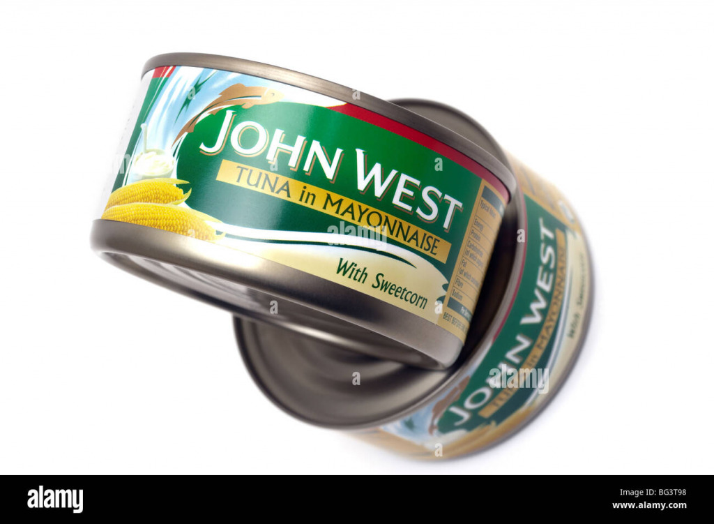 two-tins-of-john-west-tuna-in-mayonnaise-with-sweetcorn-BG3T98 jigsaw puzzle in Mike Smith puzzles on TheJigsawPuzzles.com
