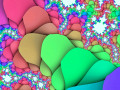 Multicolored Fractal of Flower Petals