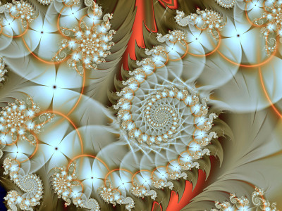 Motif abstrait en spirale Puzzle en Fractals puzzles sur ...