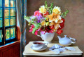 Still Life with a Bouquet of Flowers on the Table