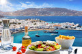 Greek Food on the Beautiful Island of Mykonos