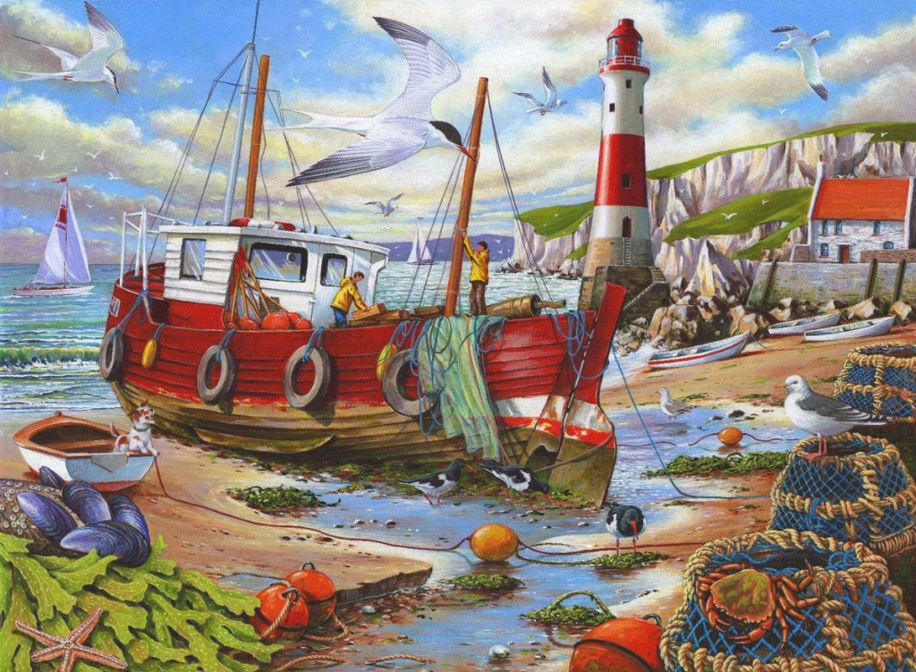 Trawler KS jigsaw puzzle in Susan Robson puzzles on TheJigsawPuzzles.com