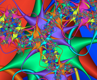 Abstract Colorful Shapes jigsaw puzzle in Fractals puzzles on ...