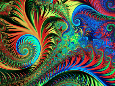 Colorful Endless Spirals jigsaw puzzle in Fractals puzzles on ...