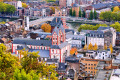Aerial View of the City of Liege, Belgium